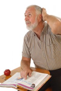Older Confused Man Older Confused Man at Loukas Dentistry in Park Ridge IL