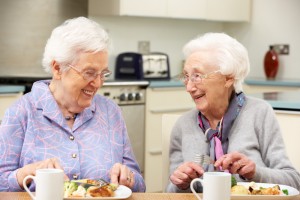 Older Women Eating