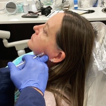 Jaw and facial filler injection at Loukas Dentistry Park Ridge